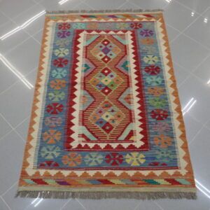 piccolo kilim afghano multicolore