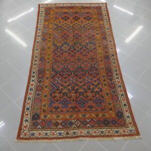 Antico Tappeto Curdo sauj bulag Persia fondo multicolore