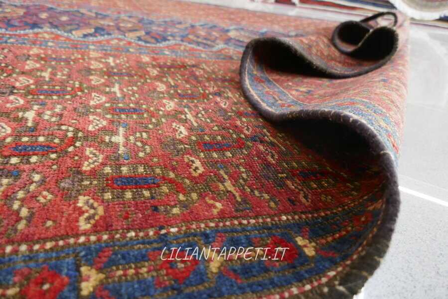 tappeto persiano afshari antico della seconda metà del XIX secolo 275x154 cm