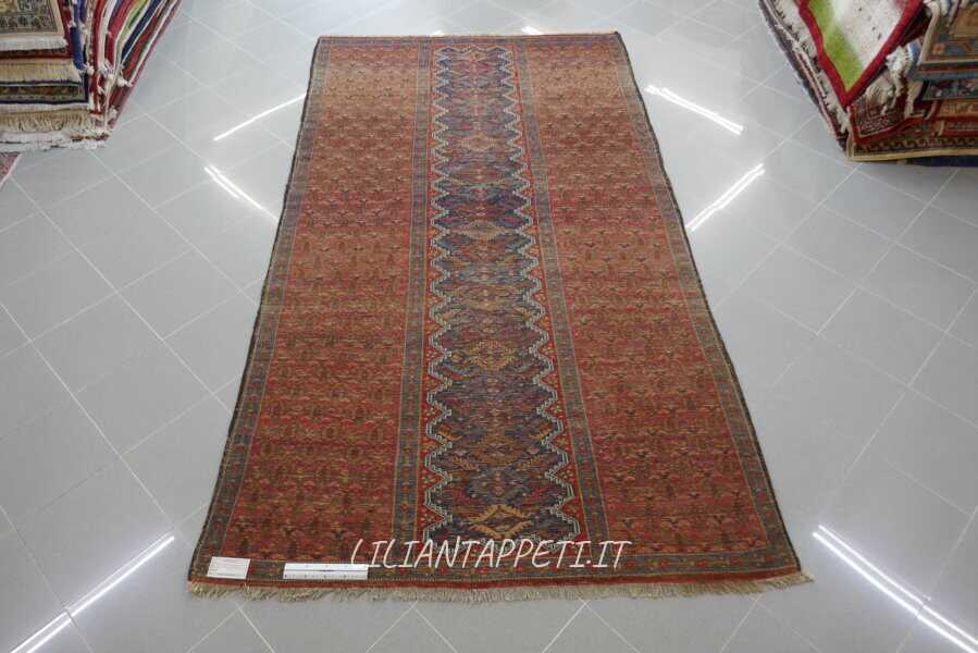 tappeto persiano afshari antico della seconda metà del XIX secolo 275x154 cm
